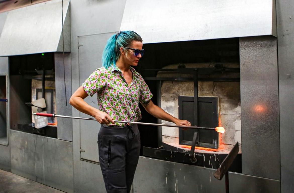 Furnace Glassblowing (@ night)